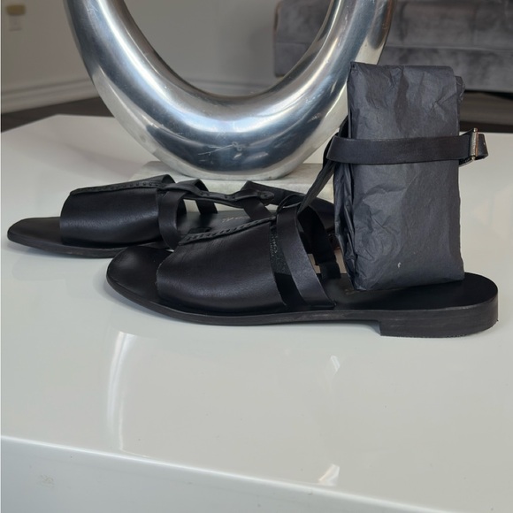 Free People Long Weekend Leather Gladiator Sandals - Picture 3 of 6